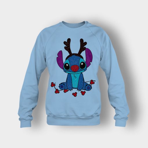 Resting-Christmas-Face-Disney-Lilo-And-Stitch-Crewneck-Sweatshirt-Light-Blue