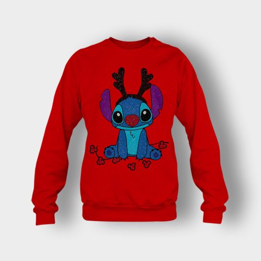 Resting-Christmas-Face-Disney-Lilo-And-Stitch-Crewneck-Sweatshirt-Red