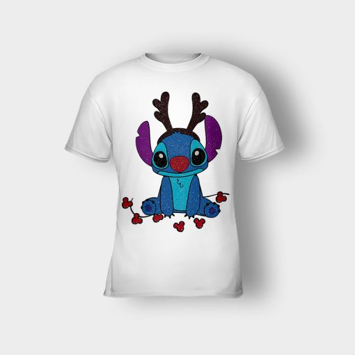 Resting-Christmas-Face-Disney-Lilo-And-Stitch-Kids-T-Shirt-White