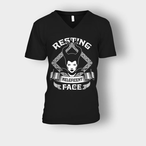 Resting-Maleficient-Face-Disney-Maleficient-Inspired-Unisex-V-Neck-T-Shirt-Black