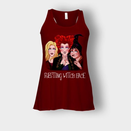 Resting-Witch-Face-Disney-Hocus-Pocus-Inspired-Bella-Womens-Flowy-Tank-Maroon
