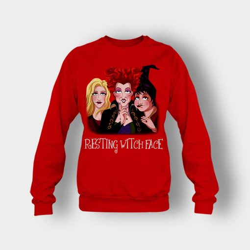 Resting-Witch-Face-Disney-Hocus-Pocus-Inspired-Crewneck-Sweatshirt-Red
