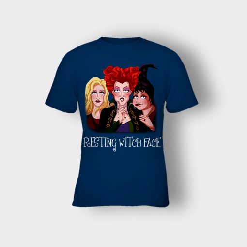 Resting-Witch-Face-Disney-Hocus-Pocus-Inspired-Kids-T-Shirt-Navy