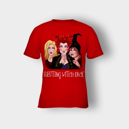 Resting-Witch-Face-Disney-Hocus-Pocus-Inspired-Kids-T-Shirt-Red