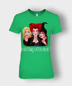 Resting-Witch-Face-Disney-Hocus-Pocus-Inspired-Ladies-T-Shirt-Irish-Green