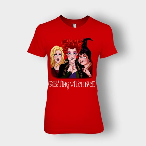 Resting-Witch-Face-Disney-Hocus-Pocus-Inspired-Ladies-T-Shirt-Red