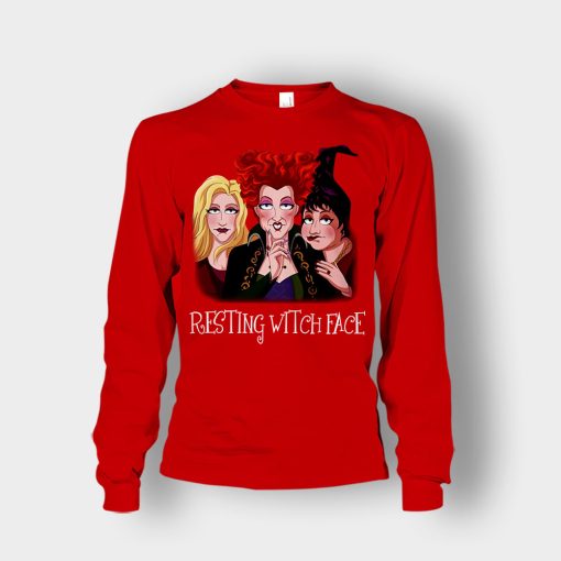 Resting-Witch-Face-Disney-Hocus-Pocus-Inspired-Unisex-Long-Sleeve-Red