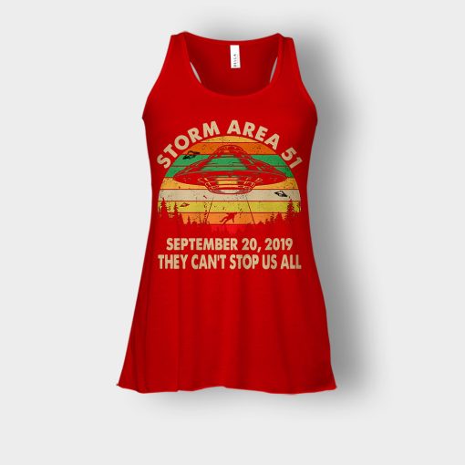 Retro-Sunset-Storm-Area-51-September-20-2019-They-Cant-Stop-Us-All-Bella-Womens-Flowy-Tank-Red