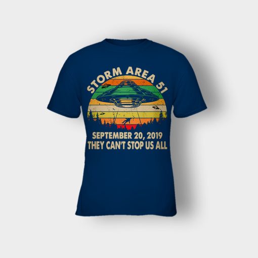 Retro-Sunset-Storm-Area-51-September-20-2019-They-Cant-Stop-Us-All-Kids-T-Shirt-Navy