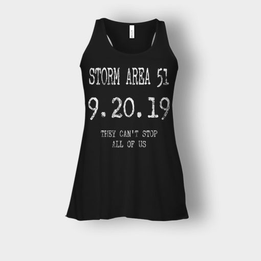 STORM-AREA-51-They-Cant-Stop-All-of-Us-Alien-UFO-Ver.-1-Bella-Womens-Flowy-Tank-Black