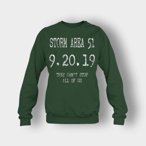 STORM-AREA-51-They-Cant-Stop-All-of-Us-Alien-UFO-Ver.-1-Crewneck-Sweatshirt-Forest