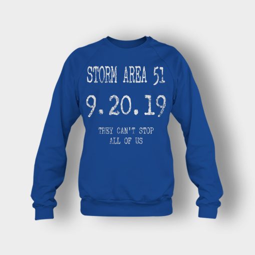 STORM-AREA-51-They-Cant-Stop-All-of-Us-Alien-UFO-Ver.-1-Crewneck-Sweatshirt-Royal