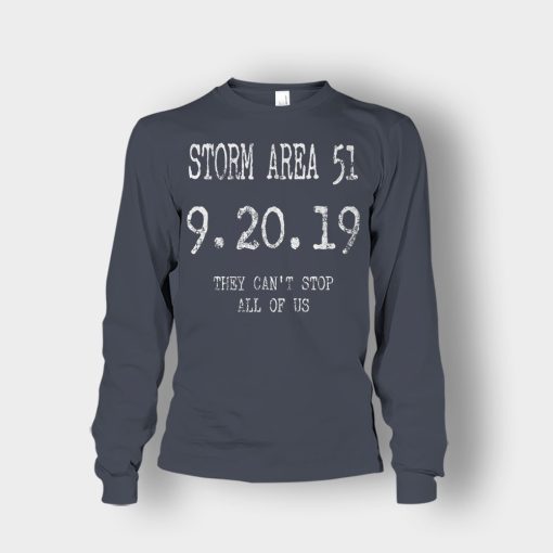 STORM-AREA-51-They-Cant-Stop-All-of-Us-Alien-UFO-Ver.-1-Unisex-Long-Sleeve-Dark-Heather