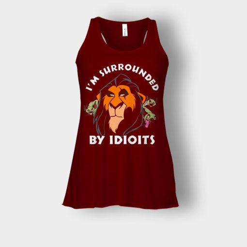 Scar-Surrounded-by-Idiots-The-Lion-King-Disney-Inspired-Bella-Womens-Flowy-Tank-Maroon