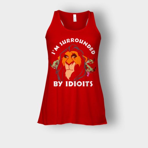 Scar-Surrounded-by-Idiots-The-Lion-King-Disney-Inspired-Bella-Womens-Flowy-Tank-Red