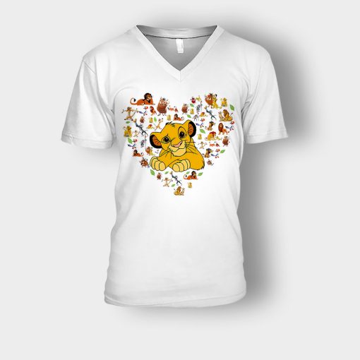 Simba-Love-The-Lion-King-Disney-Inspired-Unisex-V-Neck-T-Shirt-White