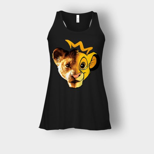 Simba-Old-And-New-Version-The-Lion-King-Disney-Inspired-Bella-Womens-Flowy-Tank-Black