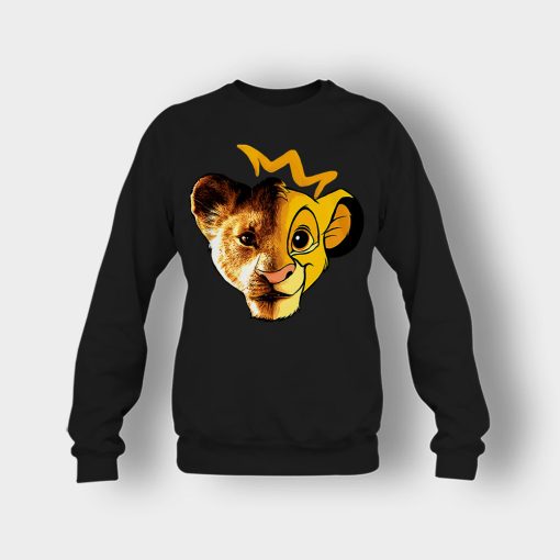 Simba-Old-And-New-Version-The-Lion-King-Disney-Inspired-Crewneck-Sweatshirt-Black