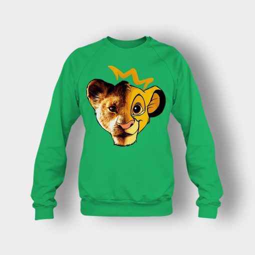 Simba-Old-And-New-Version-The-Lion-King-Disney-Inspired-Crewneck-Sweatshirt-Irish-Green