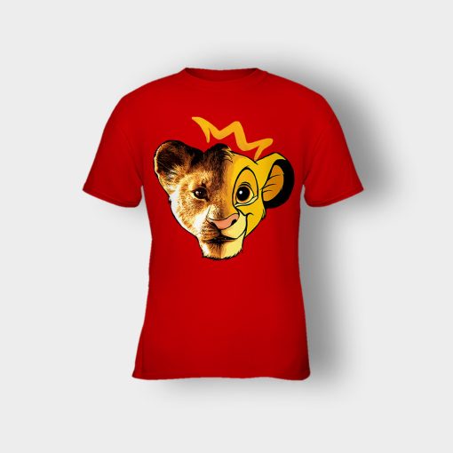 Simba-Old-And-New-Version-The-Lion-King-Disney-Inspired-Kids-T-Shirt-Red