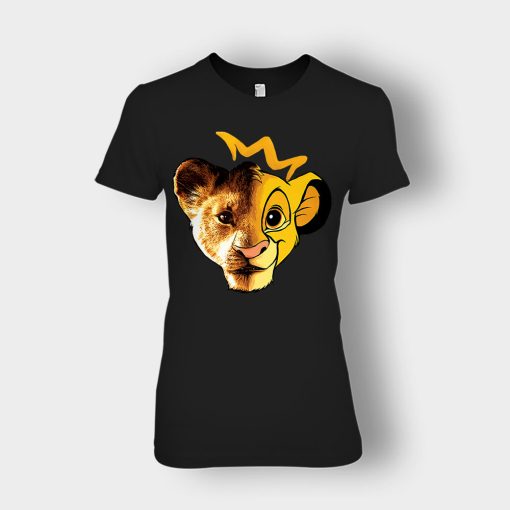 Simba-Old-And-New-Version-The-Lion-King-Disney-Inspired-Ladies-T-Shirt-Black