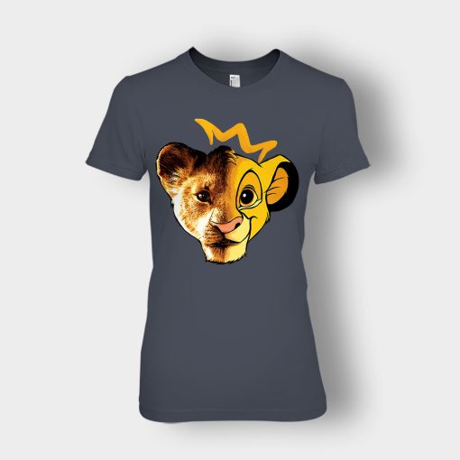 Simba-Old-And-New-Version-The-Lion-King-Disney-Inspired-Ladies-T-Shirt-Dark-Heather