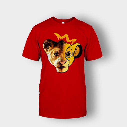 Simba-Old-And-New-Version-The-Lion-King-Disney-Inspired-Unisex-T-Shirt-Red