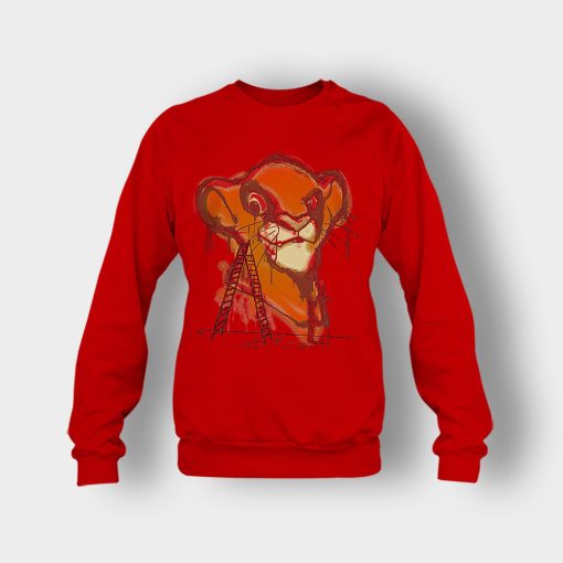 Simbas-Creature-The-Lion-King-Disney-Inspired-Crewneck-Sweatshirt-Red