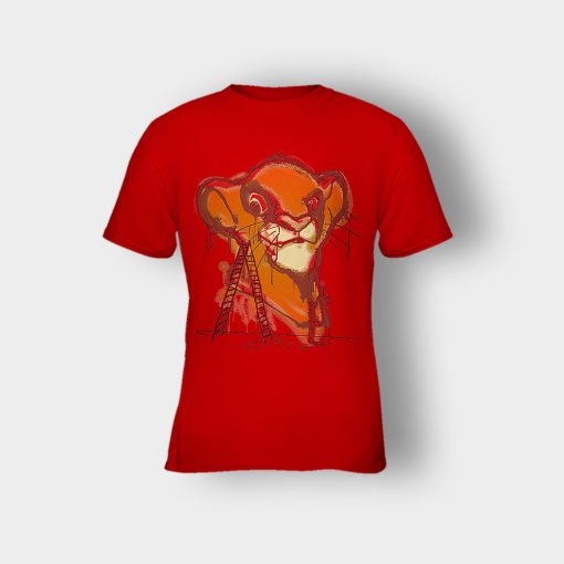 Simbas-Creature-The-Lion-King-Disney-Inspired-Kids-T-Shirt-Red