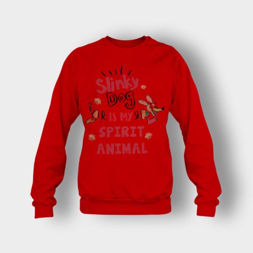 Slinky-Dog-Is-My-Spirit-Animal-Disney-Toy-Story-Crewneck-Sweatshirt-Red