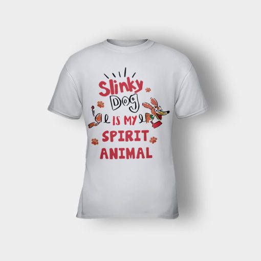 Slinky-Dog-Is-My-Spirit-Animal-Disney-Toy-Story-Kids-T-Shirt-Ash