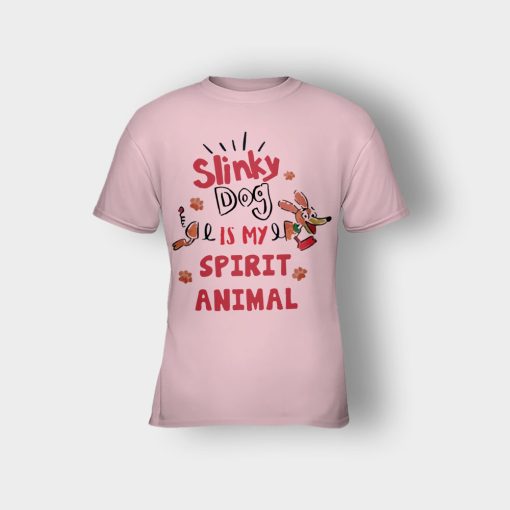 Slinky-Dog-Is-My-Spirit-Animal-Disney-Toy-Story-Kids-T-Shirt-Light-Pink