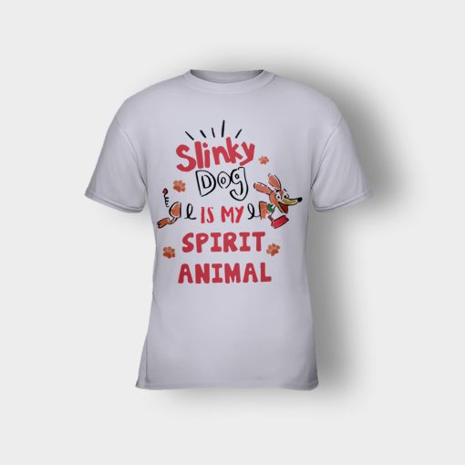 Slinky-Dog-Is-My-Spirit-Animal-Disney-Toy-Story-Kids-T-Shirt-Sport-Grey