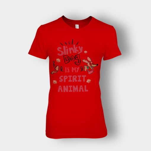 Slinky-Dog-Is-My-Spirit-Animal-Disney-Toy-Story-Ladies-T-Shirt-Red