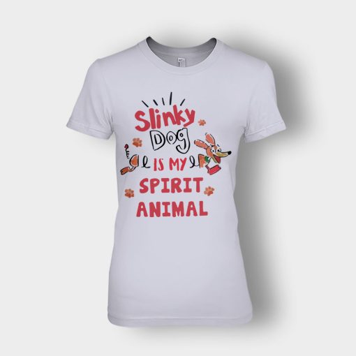 Slinky-Dog-Is-My-Spirit-Animal-Disney-Toy-Story-Ladies-T-Shirt-Sport-Grey