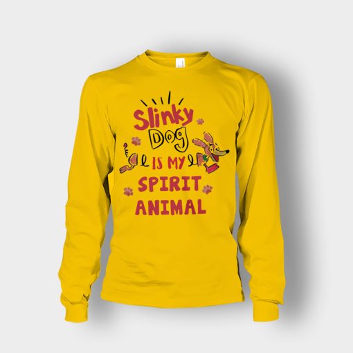Slinky-Dog-Is-My-Spirit-Animal-Disney-Toy-Story-Unisex-Long-Sleeve-Gold