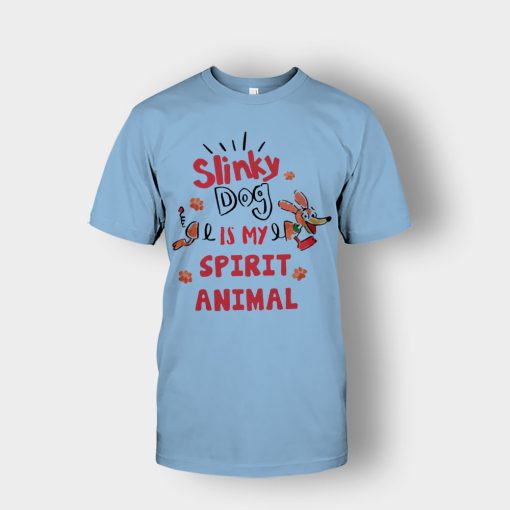 Slinky-Dog-Is-My-Spirit-Animal-Disney-Toy-Story-Unisex-T-Shirt-Light-Blue