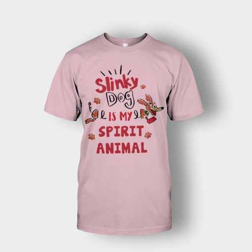 Slinky-Dog-Is-My-Spirit-Animal-Disney-Toy-Story-Unisex-T-Shirt-Light-Pink