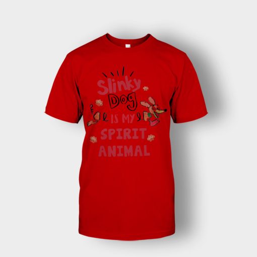 Slinky-Dog-Is-My-Spirit-Animal-Disney-Toy-Story-Unisex-T-Shirt-Red