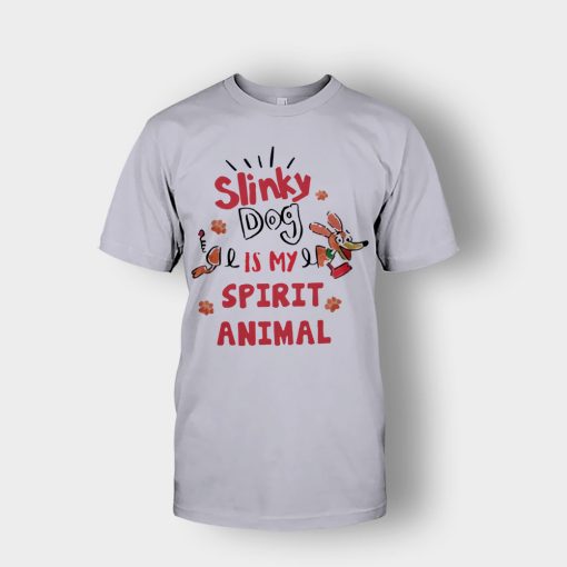 Slinky-Dog-Is-My-Spirit-Animal-Disney-Toy-Story-Unisex-T-Shirt-Sport-Grey