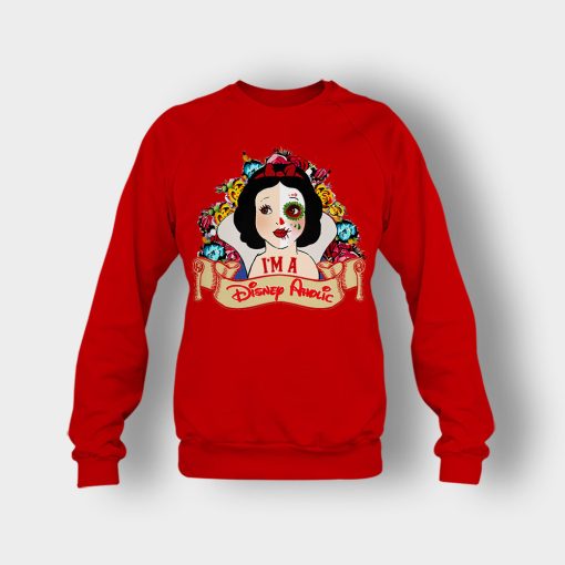 Snow-White-Day-Of-The-Dead-Disney-Inspired-Crewneck-Sweatshirt-Red