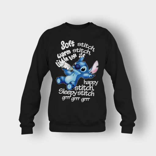 Soft-Warn-Disney-Lilo-And-Stitch-Crewneck-Sweatshirt-Black