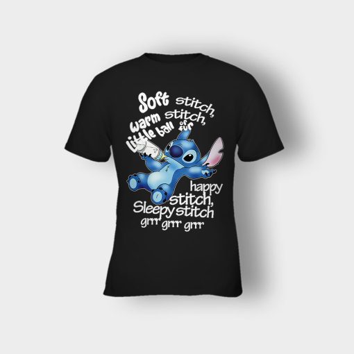 Soft-Warn-Disney-Lilo-And-Stitch-Kids-T-Shirt-Black