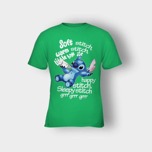 Soft-Warn-Disney-Lilo-And-Stitch-Kids-T-Shirt-Irish-Green