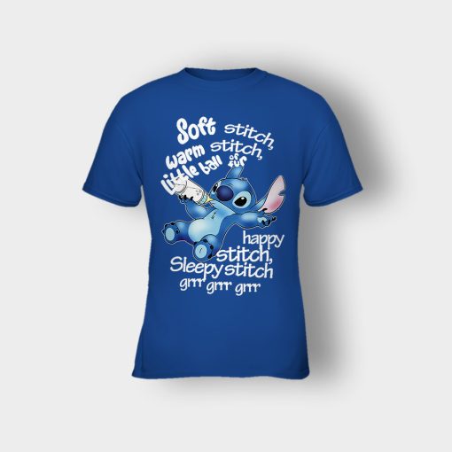 Soft-Warn-Disney-Lilo-And-Stitch-Kids-T-Shirt-Royal