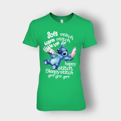 Soft-Warn-Disney-Lilo-And-Stitch-Ladies-T-Shirt-Irish-Green