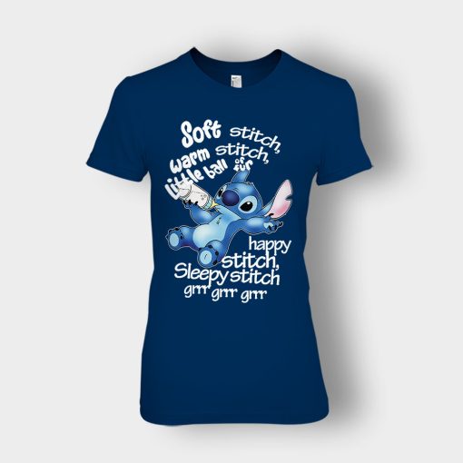 Soft-Warn-Disney-Lilo-And-Stitch-Ladies-T-Shirt-Navy