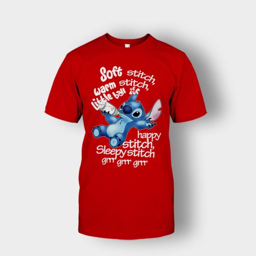 Soft-Warn-Disney-Lilo-And-Stitch-Unisex-T-Shirt-Red