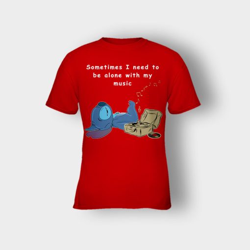 Sometimes-I-Need-To-Be-Alone-Disney-Lilo-And-Stitch-Kids-T-Shirt-Red