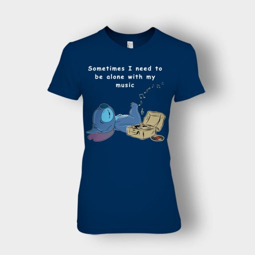 Sometimes-I-Need-To-Be-Alone-Disney-Lilo-And-Stitch-Ladies-T-Shirt-Navy